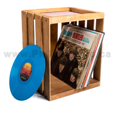 Vinyl Records Wood Storage Crates