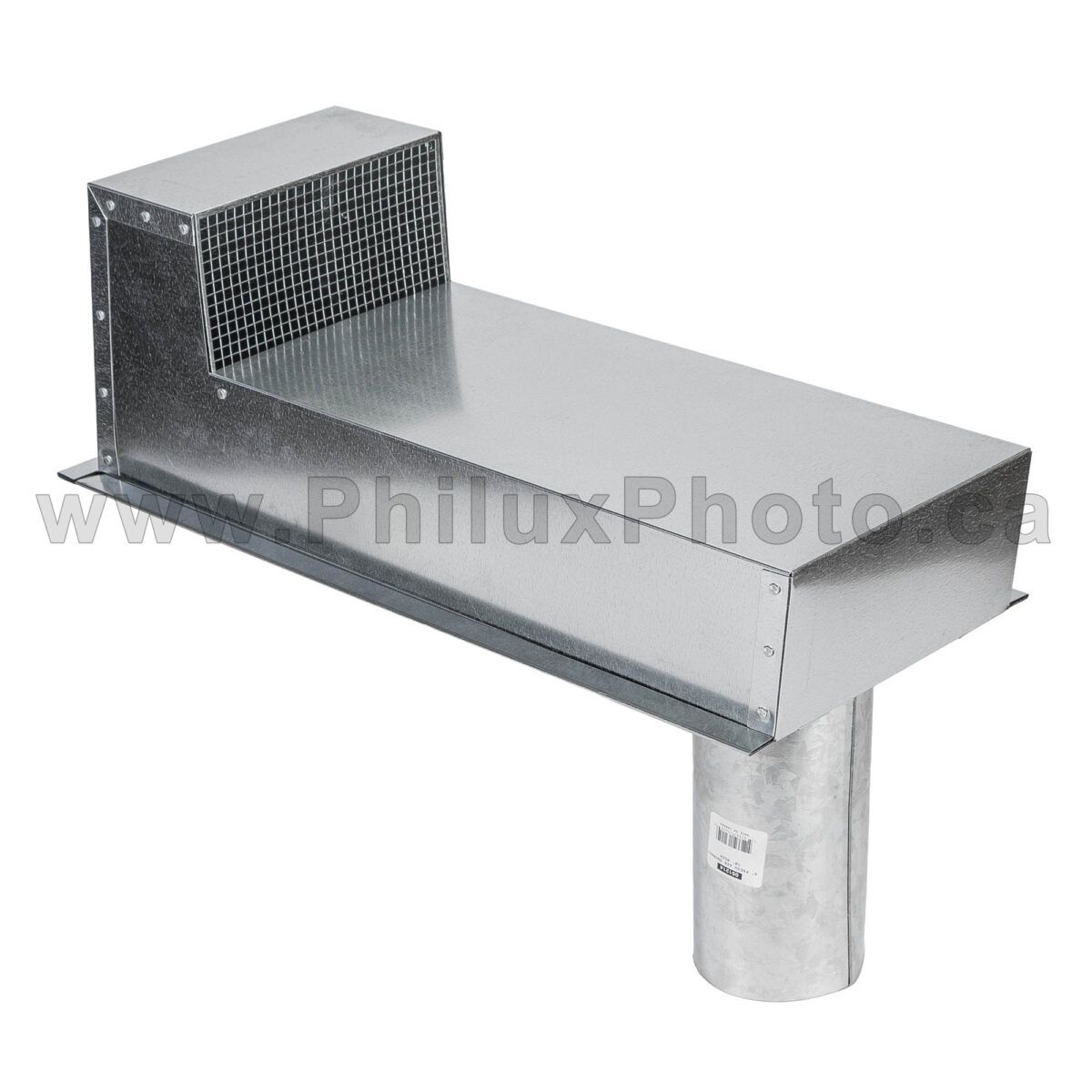 Philux Photo ECCO Industrial HVAC Pipe Tube Vent Adapter Connector Elbow Duct Cap