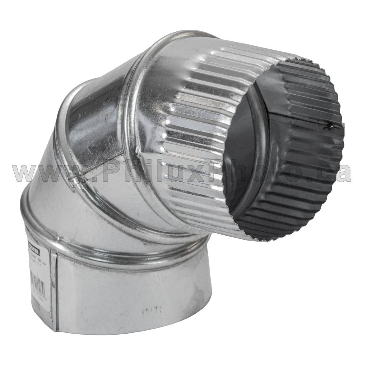 Philux Photo ECCO Industrial HVAC Pipe Tube Vent Adapter Connector Elbow Duct Cap