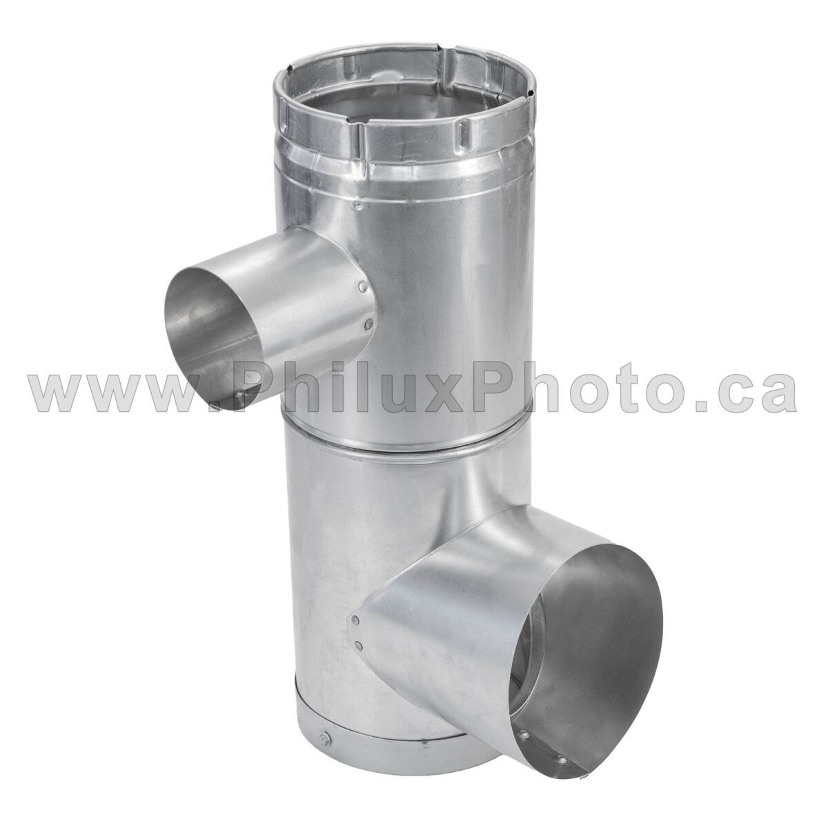 Philux Photo ECCO Industrial HVAC Pipe Tube Vent Adapter Connector Elbow Duct Cap